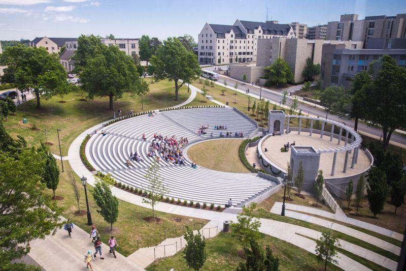 The Chi Omega Greek Theatre presents performances throughout the year.